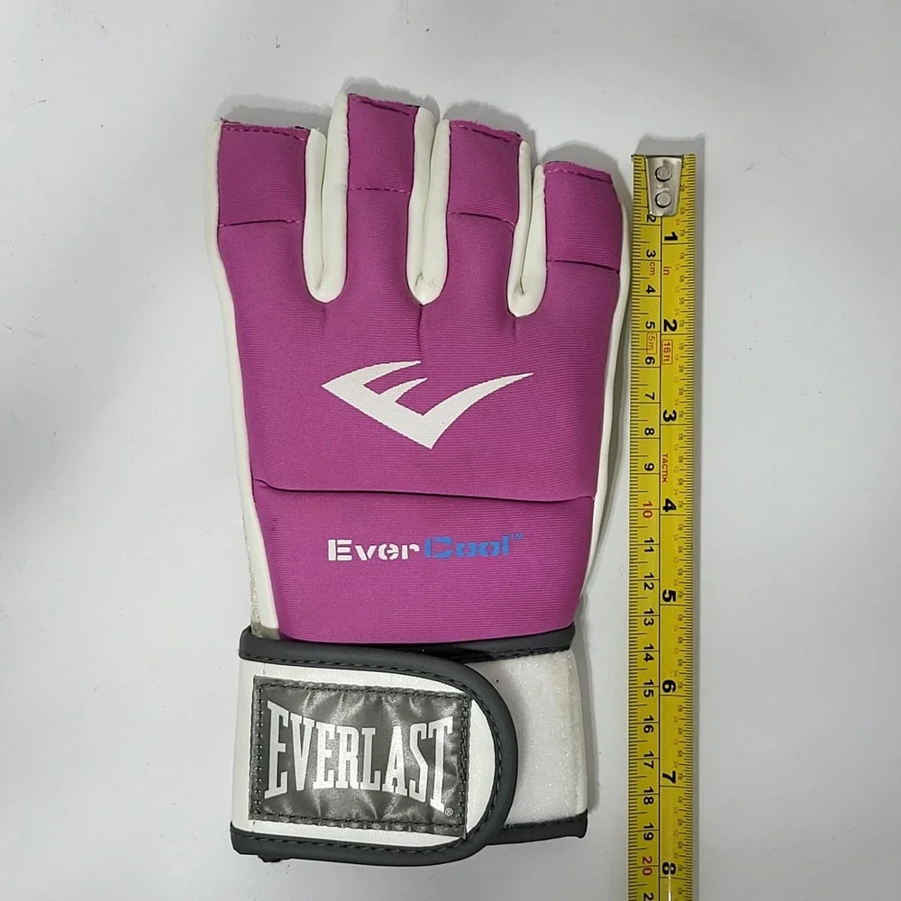 Everlast EverCool‎ Pink Grappling MMA Gloves Fingerless Training Kickboxing M/L